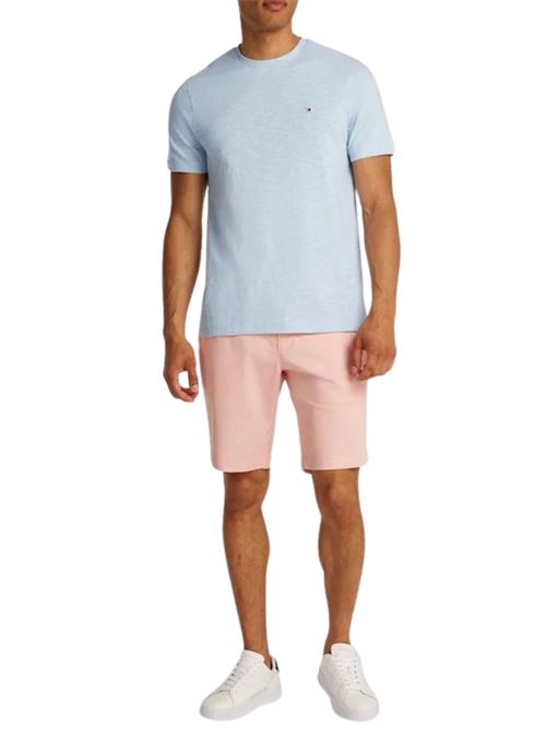 T-shirt uomo azzurra in cotone Tommy Hilfiger | MW0MW38639C1O